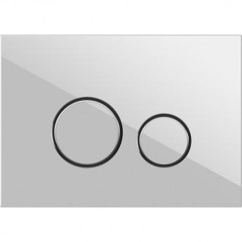 Кнопка CERSANIT TWINS для LINK PRO/VECTOR/LINK/HI-TEC стекло белый Кнопка CERSANIT TWINS для LINK PRO/VECTOR/LINK/HI-TEC стекло белый