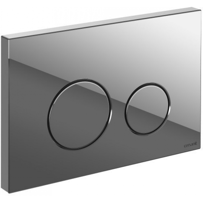 Кнопка смыва CERSANIT TWINS хром глянцевый 68313