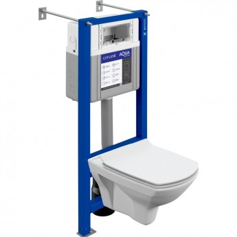 Комплект CERSANIT CARINA XL CO DPL EO slim инсталляция AQUA SMART M40