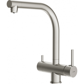 Смеситель CERSANIT для кухни CREA однорычажный с фильтром, никель Смеситель CERSANIT для кухни CREA однорычажный с фильтром, никель