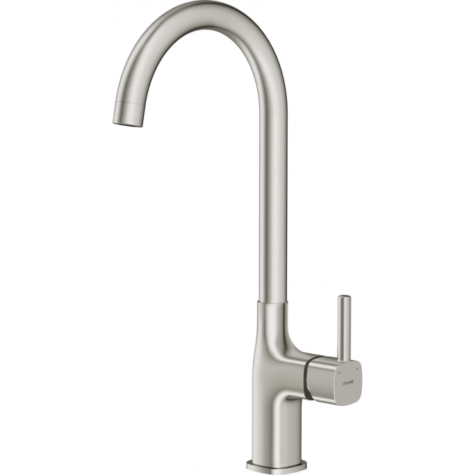 Смеситель CERSANIT для кухни ELIO однорычажный, никель 68260