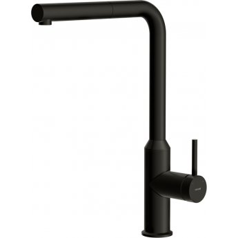 Смеситель CERSANIT для кухни FLAVIS однорычажный с выдвижным изливом, черный Смеситель CERSANIT для кухни FLAVIS однорычажный с выдвижным изливом, черный
