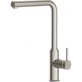 Смеситель CERSANIT для кухни FLAVIS однорычажный с выдвижным изливом, никель Смеситель CERSANIT для кухни FLAVIS однорычажный с выдвижным изливом, никель