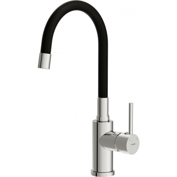 Смеситель CERSANIT для кухни MELAR однорычажный с гибким изливом, хром Смеситель CERSANIT для кухни MELAR однорычажный с гибким изливом, хром