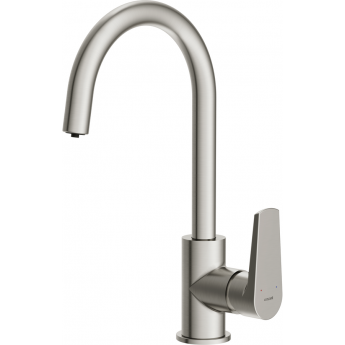 Смеситель CERSANIT для кухни MODUO однорычажный с фильтром, никель Смеситель CERSANIT для кухни MODUO однорычажный с фильтром, никель